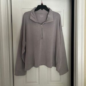 Athleta seasoft 1/4 zip sweatshirt, new size 1X
